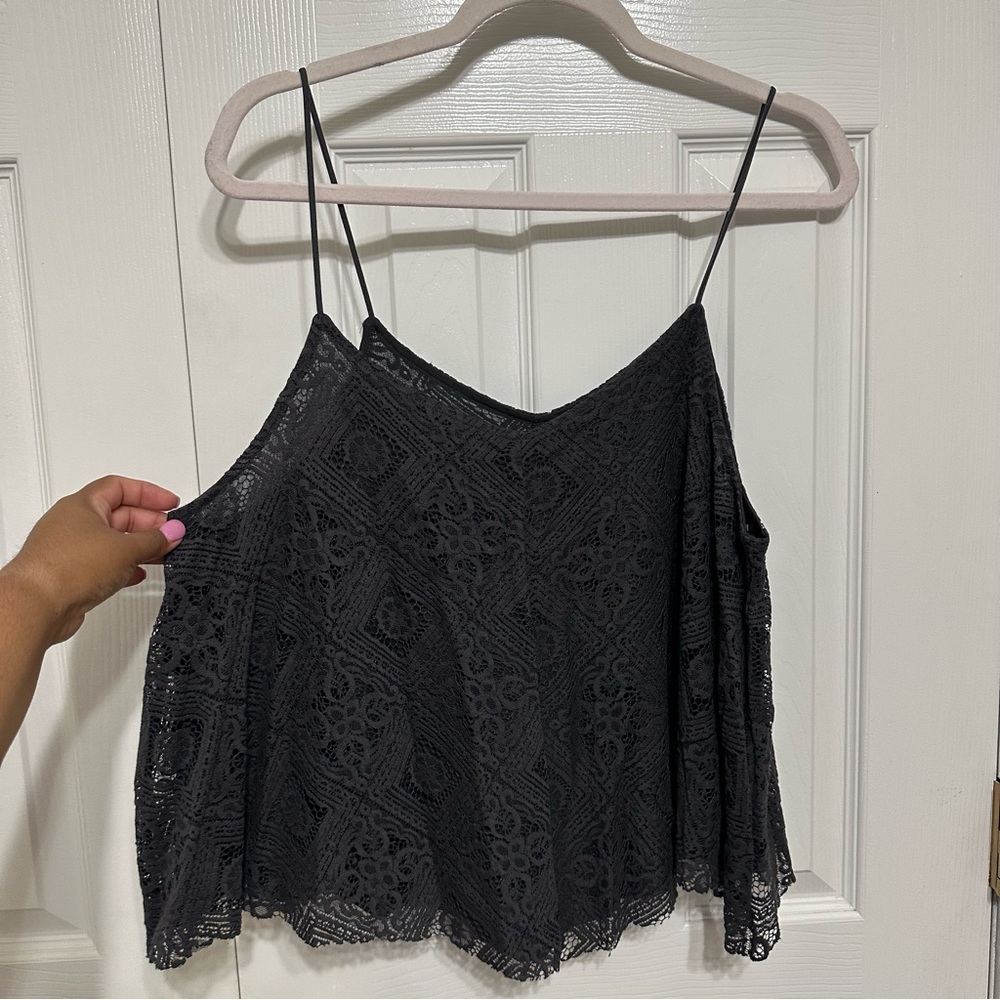 American Eagle Dark Gray Tank Top - Size Extra Large